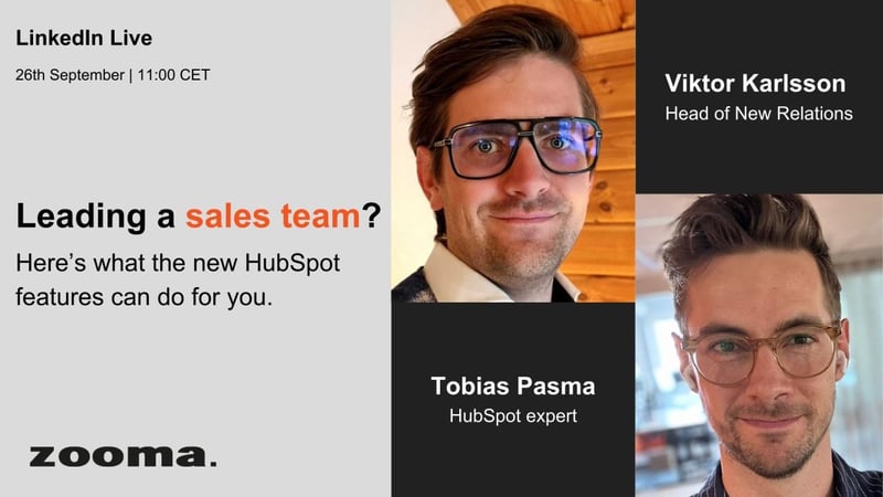 Campaign asset - LinkedIn Live - Leading a Sales Team - September 2023