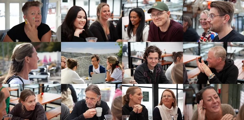 Colleagues at Zooma sharing  social moments in a warm atmosphere