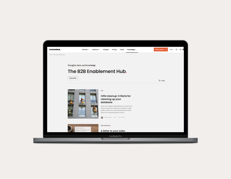 Why we changed the name to The B2B Enablement Hub