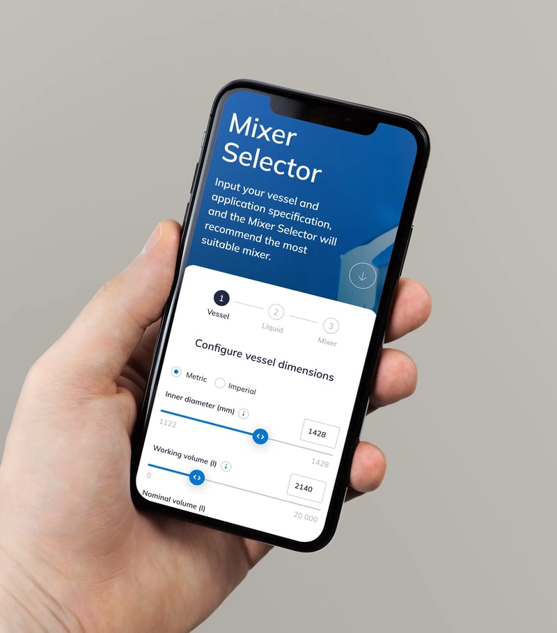 Smartphone showing Metenova's start page