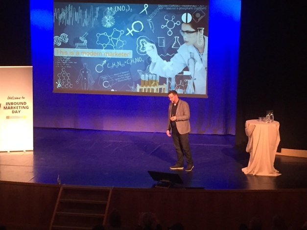 Kevin Dowling on stage at Inbound Day 2015