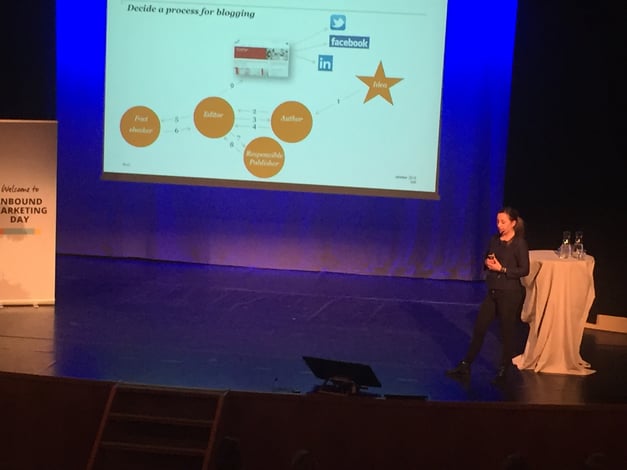 Fanny Ahlfors from PwC on How to create blog content at Inbound Day 2015