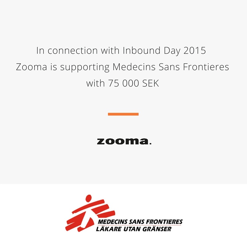 #InboundDay2015 – SEK 75 000 to Médecins Sans Frontiéres!