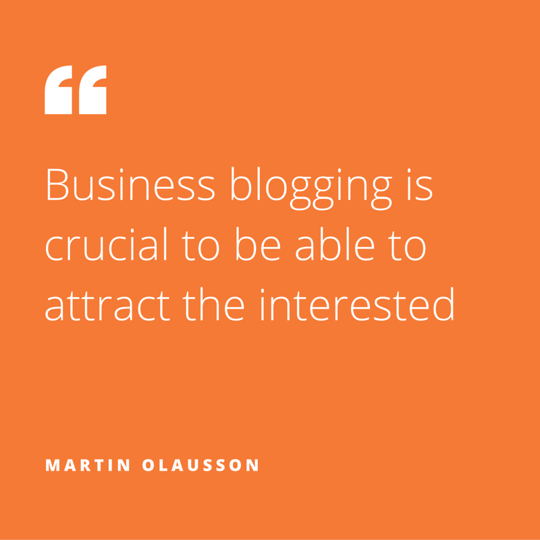 Quote of the week, by Martin Olausson