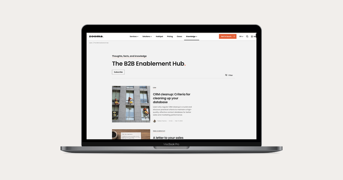 Why we changed the name to The B2B Enablement Hub