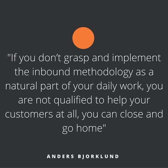 Quote of the week August 2016, by Anders Bjorklund