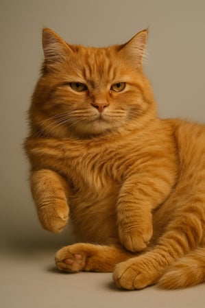 Realistisk katt posering