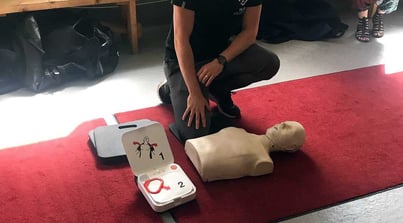 We're getting training in CPR and first aid