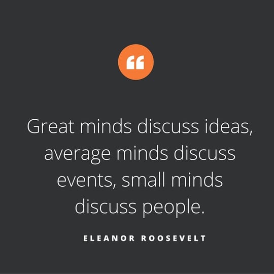 Eleanor Roosevelt gives the Quote of the Week