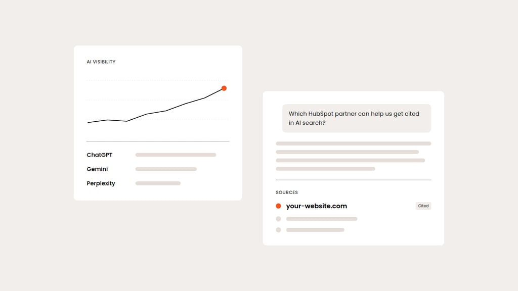 How do you measure AI search visibility in HubSpot?