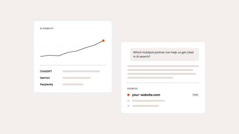 How do you measure AI search visibility in HubSpot?