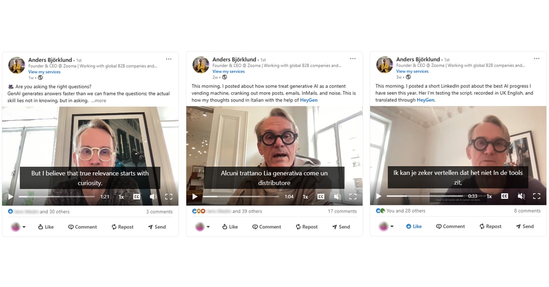 Turning a LinkedIn post into bilingual videos in minutes