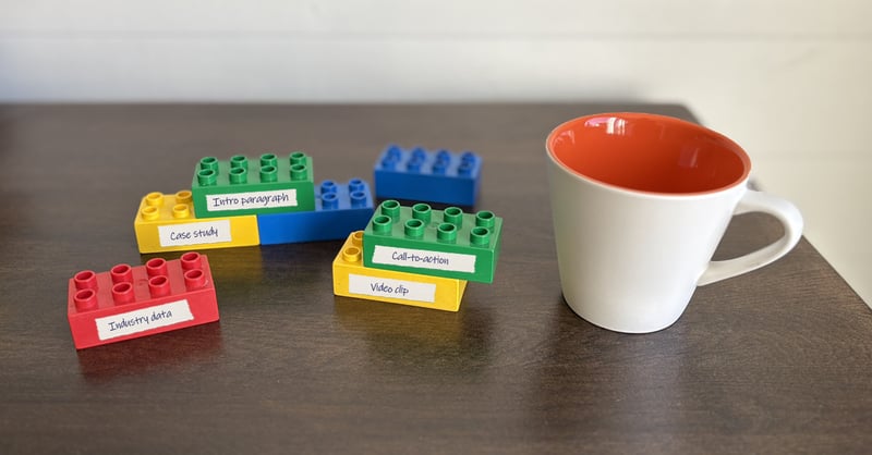 building blocks to create personalised content for ABM