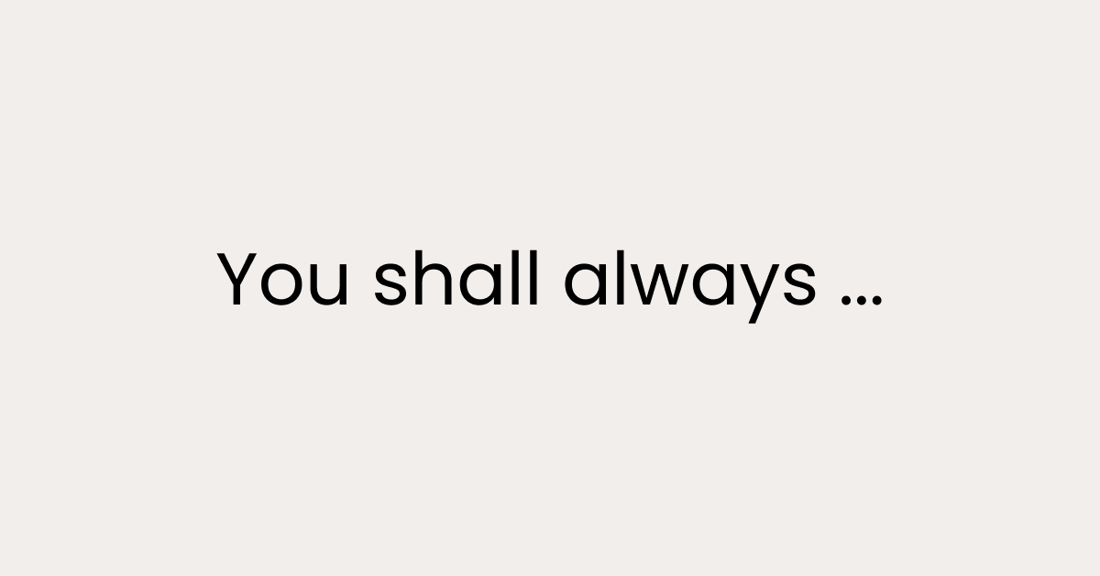 The ten commandments of GenAI