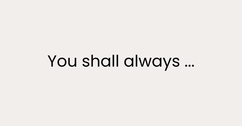 The ten commandments of GenAI