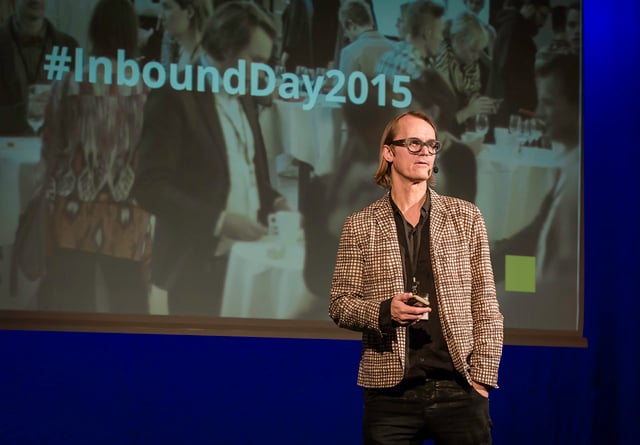 Anders Bjorklund welcoming audience to #inboundday2015 Anders Bjorklund welcoming audience to #inboundday2015