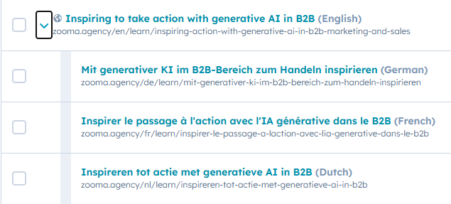 multi-language pages