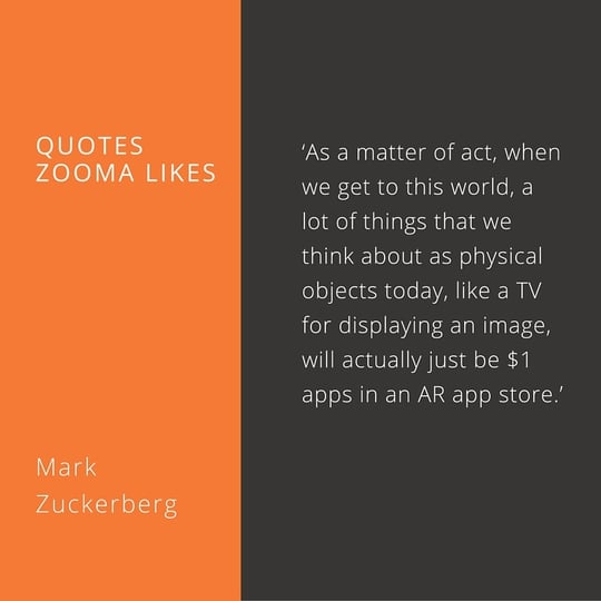 Quote of the week, by Mark Zuckerberg